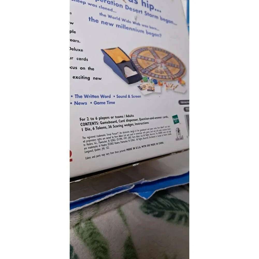 Trivial Pursuit TRIVIA GAME 20th Anniversary Edition PREOWNED